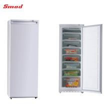 216L Single Door White Silver Upright Vertical Freezer with Lock